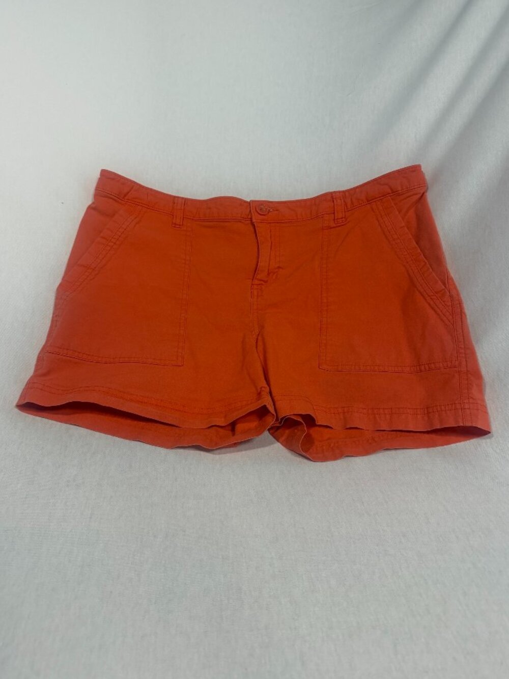 Patagonia Shorts Womens 10 Orange Organic Cotton Utility Hiking Summer